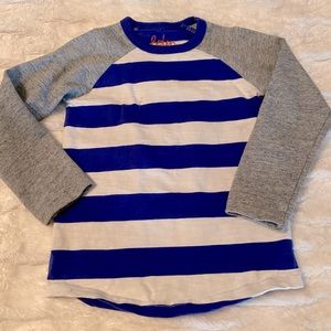 Boden Stripped Sweatshirt Tee, Size 3-4